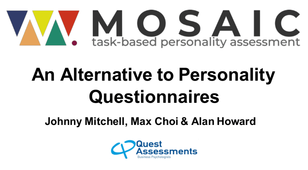 Task-Based Personality Assessments